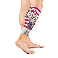 Stretch Sport Calf Sleeve Vintage Labor Day Pictures Protective Guard for Men Women - Best Footless Compression Socks for Shin Splints, Running,Basketball Football (1 Pair)