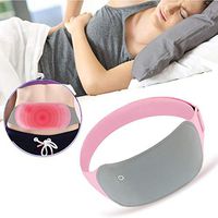 YINZHI Relax Massager, USB Electric Heating Waist Pad for Women Menstrual Cramp Relief Pain Health Care Warm Uterus Belt(Pink) (Color : Grey)