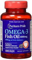 Puritans Pride Omega-3 Fish Oil 1000 Mg, 100 Count
