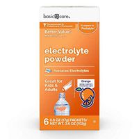 Amazon Basic Care Electrolyte Powder Packets, Orange Flavor