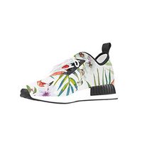 Pink Flamingos and Palm Breathable Woven Leather Insole Mesh Cloth Draco Running & Walking Shoes for Women