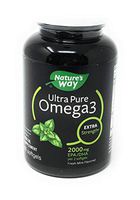 Nature’s Way Ultra Pure Omega-3 Extra Strength Fish Oil Supplement, Mint Flavor Softgels, 60 Ct