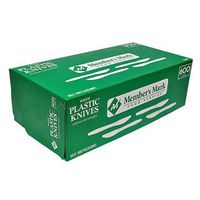 Member's Mark Plastic Knives, Heavyweight, White (600 ct.) AS
