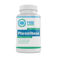 Pure Nootropics - Pterostilbene 100 mg Capsules (90) | Promotes Healthy Aging & Cognition Support | Antioxidant & Energy Metabolism | in House & Rigorous 3rd Party Testing for Higher Purity & Potency