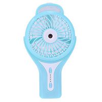 Handheld Portable Misting Fan, TechCode Multifunctional Functional Personal Fan, 2 in 1 Rechargeable USB Mini Cooling Fan and Beauty Humidifier for Office Room Outdoor Household Traveling(Blue)