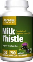 Jarrow Formulas Milk Thistle Standardized Silymarin Extract 30:1 Ratio, 150 mg per Capsule, 200 Gelatin Capsules