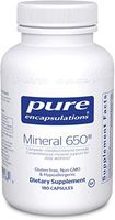 Pure Encapsulations - Mineral 650 - Hypoallergenic Combination of Balanced Chelated-Minerals - 180 Capsules