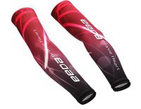 Unisex Adult Red eeda Arm Sleeves Stretch Cover UV Sun Protection Basketball Running Size Large
