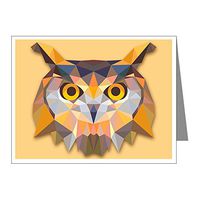 Note Card Triangle Owl