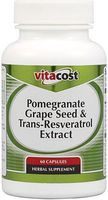 Vitacost Pomegranate, Grape Seed & Trans-Resveratrol Extract -- 60 Capsules