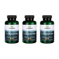 Swanson L-Glutamine 500 mg 100 Caps 3 Pack