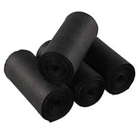 Fiaze Small 1.2 Gallon Biodegradable Food Waste Bag, Black Compost Trash Bag, 140 Counts