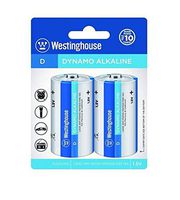Energy Products WES-LR20-BP2 Westinghouse D Alkaline Batteries 2-Pk
