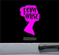 Cute Feminist Vinyl Decal Sticker (HOT PINK)