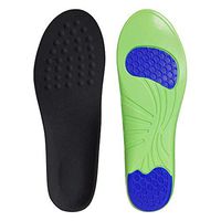 GAOAG Shock-absorptation Breathable Insole Massaging Gel Sports Comfort Shoes Insole Athletic Neutral Full Length Orthotic Insole/Insert(Black, US Men(6-6.5) Women(6-7.5))