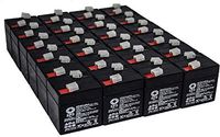 SPS Brand 6V 1Ah Replacement Battery for SensorMedics ELI100 (50 Pack)