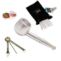 Portable Mini Personal Tool Pipe, Ten Filters (Silver)