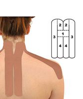 2-Pack - Kindmax Precut Neck Support (Beige) - Kinesiology Tape for Neck Pain