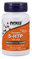 NOW Foods 5-HTP Chewable Natural Citrus - 100 mg - 90 Chewables