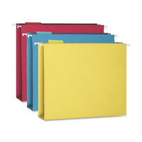 Smead Hanging Box Bottom File Folder with Tab, 2" Expansion, Letter Size, Assorted Colors, 25 per Box (64264)