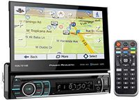 Power Acoustik PDN-721HB 7" 1-Din Car Bluetooth Receiver w/DVD/GPS/Navigation