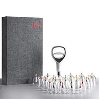 LPVIE Hwato P24 Vacuum Cupping Massage Cupping Therapy Acupuncture Therapy Set Suction Cup Kit Vacuum Cans Acupuncture Vacuum Banks CE