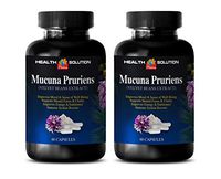 Mood Improvement Supplement - MUCUNA PRURIENS - Velvet Beans Extract - Velvet Bean mucuna pruriens - 2 Bottles 120 Capsules