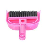 YoYoly Mini Desktop Sweep Cleaning Brush, Small Broom Dustpan Set, Multifunctional Desktop Cleaning Tool (Hot Pink)