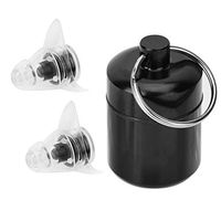 Ear Plugs Noise Reduction, High Fidelity 27dB Anti-noise Earplugs Concert Music Festival Hearing Protection(Ear Plugs +Box) (Black)