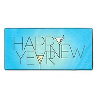 Holiday New Year Microfiber Multi-Purpose Cleaning Towels Perfect for Kitchens, Dishes, Car, Dusting, Drying Rags, 11.8 x 27.5 Inches