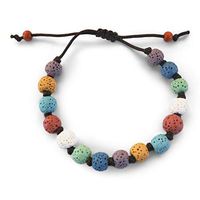 Essential Oil Diffuser Bracelet for Women | Lava Rock Essential Oils Bracelet Aromatherapy Anxiety Bracelets for Meditation, Stress Relief, Healing, Relaxation Gifts | Adjustable Natural Stone Jewelry