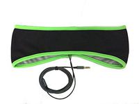 Sleep in Headphones with Cool Mesh Lining & Ultra Thin Earphones for Sleeping, Sports, Air Travel, Meditation and Relaxation (Green)