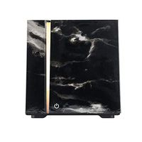 Onyx Black UltraSonic Essential Oils Diffuser - Aromatherapy Diffuser for Home Decor, Office Decor - Stylish Essential Oil Diffuser for Baby Room, Yoga Studio, Bedroom, More - Home Fragrance