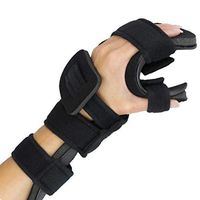 Stroke Hand Splint- Soft Resting Hand Splint for Flexion Contractures, Comfortably Stretch and Rest Hands for Long Term Ease with Functional Hand Splint, an American Heritage Industries (Left, Medium)