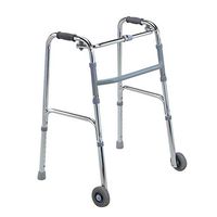 Luckya Walker Elderly Walking Aid Disabled Rollerator Light Aluminum Alloy Pulley Non-Slip Walking Stick with Hospital