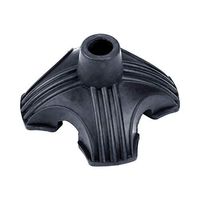 Standing Quad Support Cane Tip Mobility Quadpod Stable Cane Support Walking Stick Base Tip Stabilizing Device Self Standing Quadruple Cane Tip (Quad Tip) Black