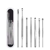 SMGPYYLQX Ear Wax Removal Tool,6Pcs Ear Spoons Stainless Steel Curette Earwax Removal Kit Ear Clean Tools