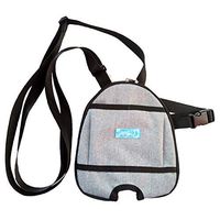 Ibnotuiy 1Pcs Waterproof Bladder Ostomy Elderly Drainage Bag Care Package/Patient Urinary Leg Bag Cover with Zipper for Ostomy Supplies (Round Grey, 1000mL)