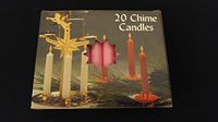 4" CHIME CANDLES Pink Mini Wax 2 Hour Burning Unscented Short Tapers Box of 20