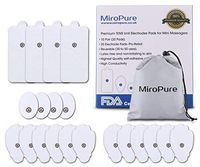 NURSAL 20 Pack TENS Electrode Pads, Reusable Self-Adhesive Replacement Pads for TENS Unit Muscle Stimulators/EMS TENS Machine, Fit for Standard 3.5mm Snap Connector, Premium Small Medium Large Pads