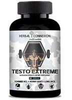 Testo Extreme - Testosterone Booster (60 Capsules) - Natural Stamina, Endurance and Strength Booster - Fortifies Metabolism - Promotes Healthy Weight Loss and Fat Burning