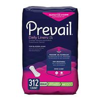 Prevail Liners,Very Light Absorbency, Regular Length, 26 Count (Pack of 12 (312 Count))
