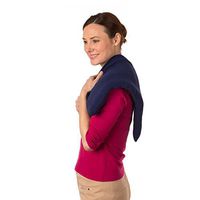 Sunny Bay Lavender Scented Body Heat Wrap - Heat Therapy & Aromatherapy for Pain Relief - for Shoulder, Neck, Upper & Lower Back (Navy Blue)