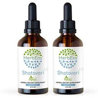 Shatavari A120 (2pcs) Alcohol Herbal Extract Tincture, Super-Concentrated Organic Shatavari (Asparagus Racemosus) Dried Root (2x4 fl oz)