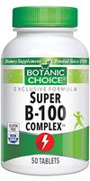 Botanic Choice Super B 100 Time-Release Vitamins,50 Tablets (Pack of 5)