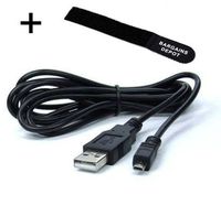 Bargains Depot 5 feet USB 2.0 Sony Camera Compatible + Cable Tie for Sony Alpha DSLR-A100, DSLR-A200, DSLR-A200K, DSLR-A230, DSLR-A300, DSLR-A330, DSLR-A350