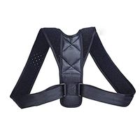 Back Braces Brace Support Belt Adjustable Back Posture Corrector Clavicle Spine Back Shoulder Lumbar Posture Correction Posture Correction (Color : Black)