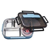 NBCDY Stainless Steel Bento Box, 5 Compartments Leak Proof Lunch Box, with Insulated Lunch Bag, Bpa Free, Dishwasher Safe, for Adults Work Home Or Picnic