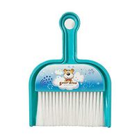 UPIT Mini Compact Handy Cleaning Broom and Dustpan Set for Desk Cleaning, Computer, Keyboard, Desktop, Car, Table, Blue