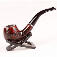 OUYAWEI Top Chic Carve Patterns Wooden Pipe Smoking Nicotiana Herb Pipe